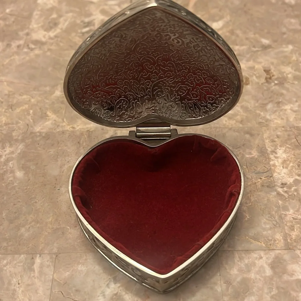 Vintage Stainless Steel Jewelry/Trinket Box
